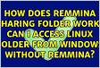 ﻿How does Remmina folder sharing work in Linux